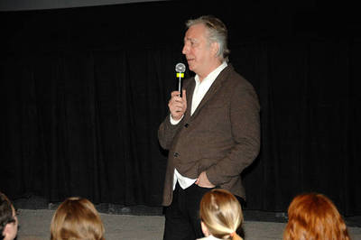 Alan Rickman attends the BAMcinematek screening of "Die Hard" at BAM Rose Cinemas on February 8, 2011 in New York City.
